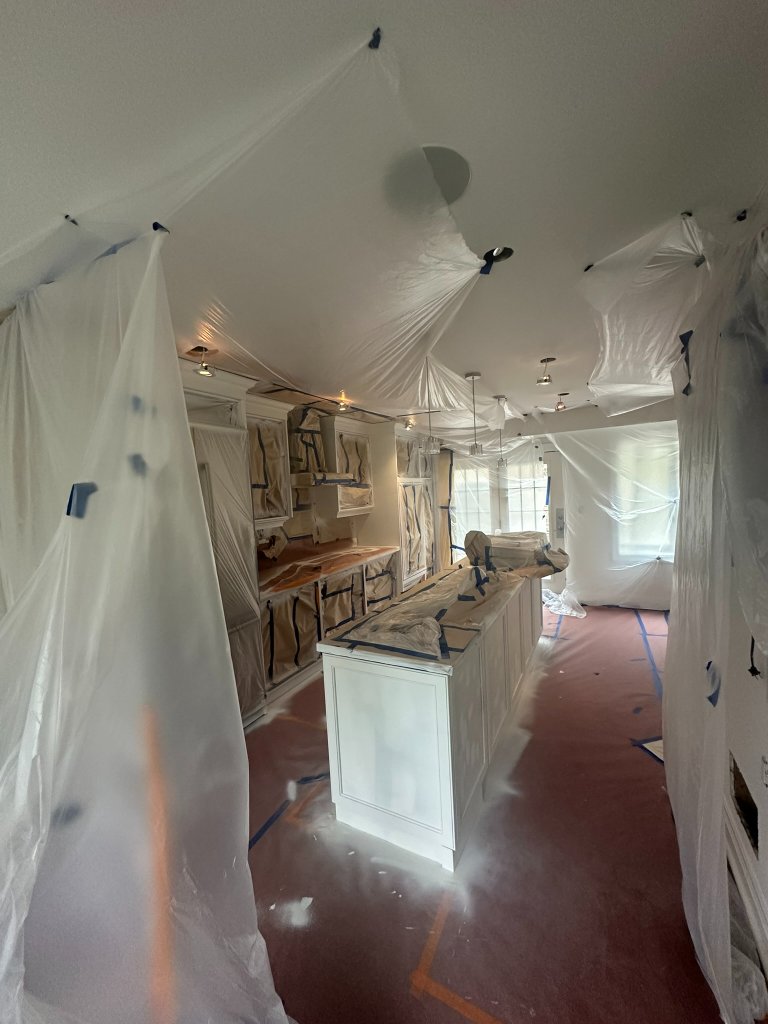 Cabinet refinishing project in Toronto