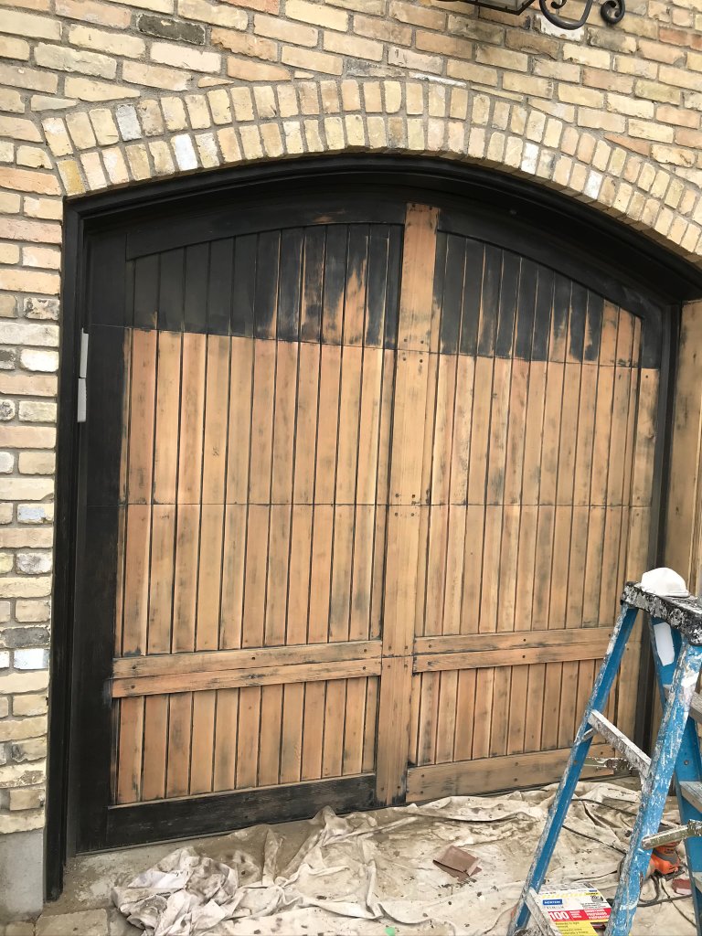 Deck staining project in Toronto