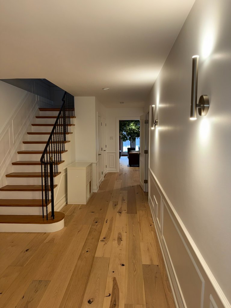 Cabinet painting closeup in Toronto